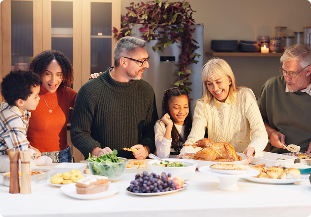 Family gathering for Memorial Day