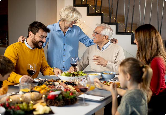 Family dinner together
